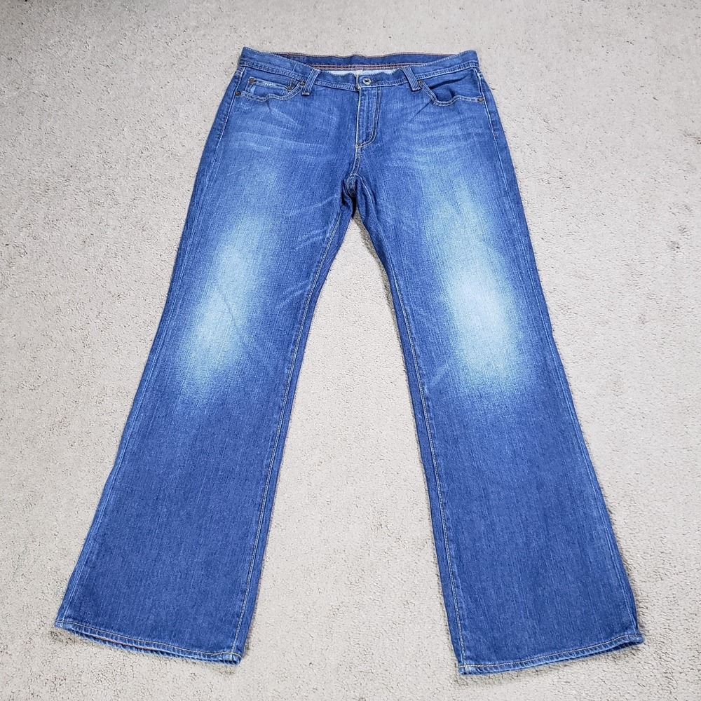 Polo Ralph Lauren Womens Jeans 12 Short Blue Kelly Stretch‎ Boot Cut Mid Rise